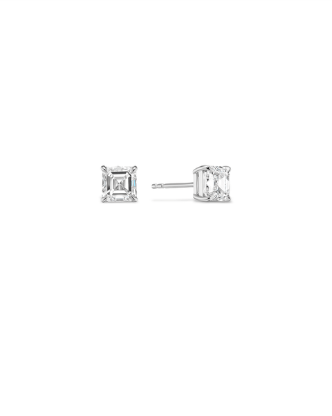 The Franka Asscher Cut Diamond Studs - Betsy Neimark Lewis Fine Jewelry