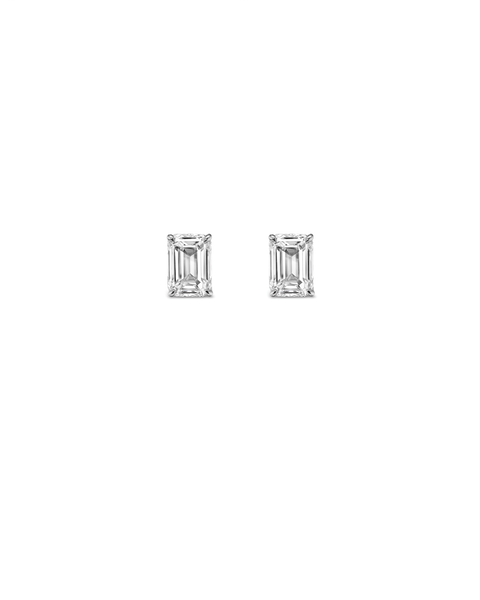 The Franka Emerald Cut Diamond Studs - Betsy Neimark Lewis Fine Jewelry