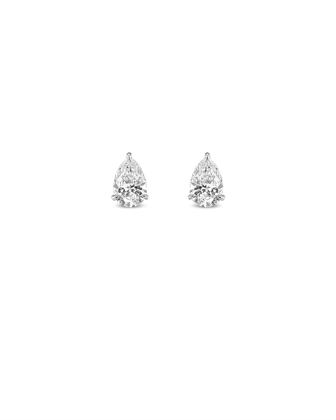 The Franka Pear Diamond Studs - Betsy Neimark Lewis Fine Jewelry