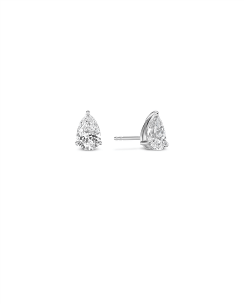 The Franka Pear Diamond Studs - Betsy Neimark Lewis Fine Jewelry
