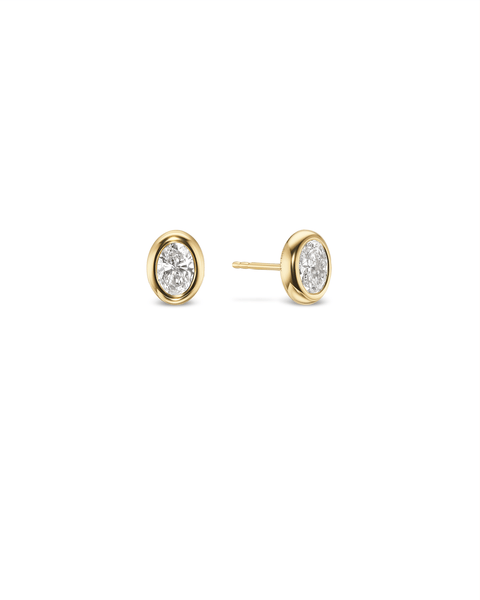 The Nomi Oval Diamond Studs - Betsy Neimark Lewis Fine Jewelry