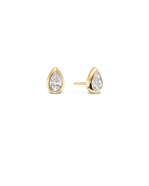 The Nomi Pear Diamond Studs - Betsy Neimark Lewis Fine Jewelry